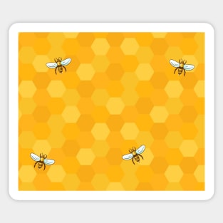 Honeycomb and Bees Sticker